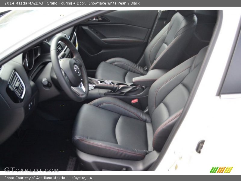 Snowflake White Pearl / Black 2014 Mazda MAZDA3 i Grand Touring 4 Door