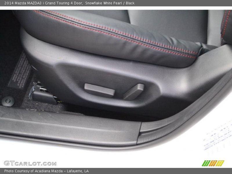 Snowflake White Pearl / Black 2014 Mazda MAZDA3 i Grand Touring 4 Door