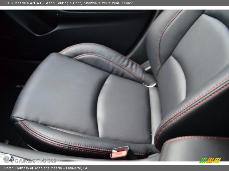Snowflake White Pearl / Black 2014 Mazda MAZDA3 i Grand Touring 4 Door