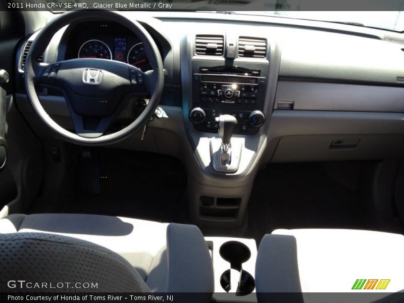 Glacier Blue Metallic / Gray 2011 Honda CR-V SE 4WD