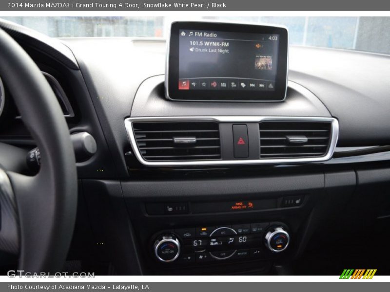 Snowflake White Pearl / Black 2014 Mazda MAZDA3 i Grand Touring 4 Door