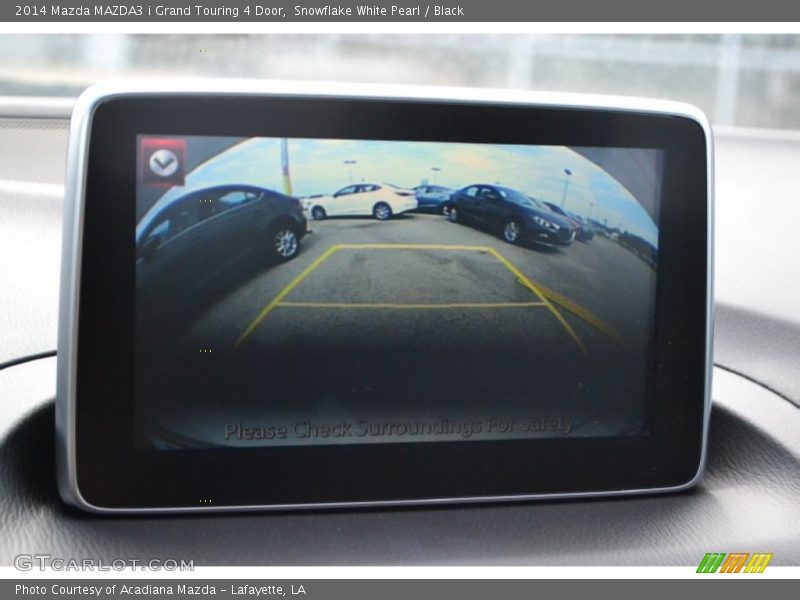 Snowflake White Pearl / Black 2014 Mazda MAZDA3 i Grand Touring 4 Door