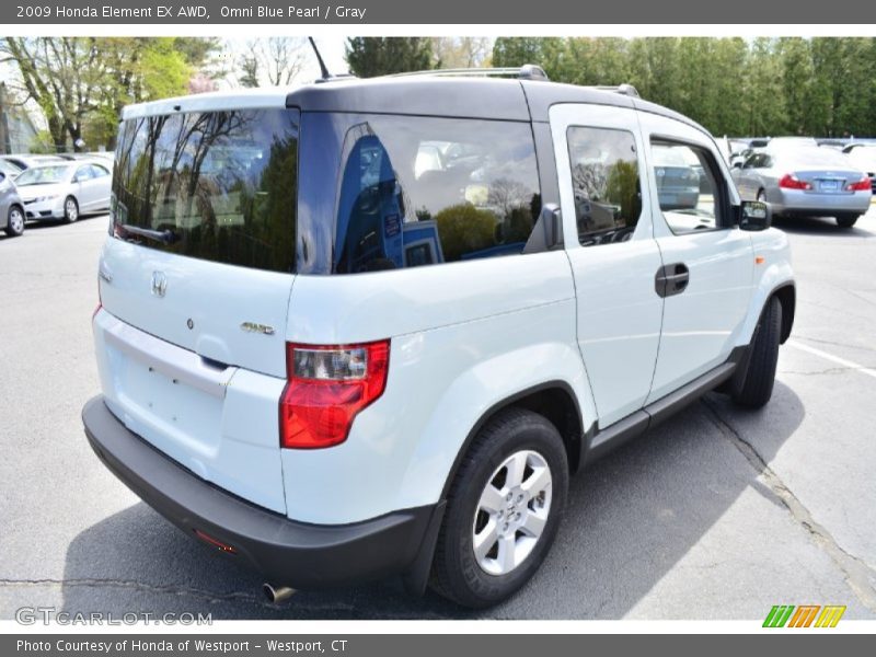 Omni Blue Pearl / Gray 2009 Honda Element EX AWD