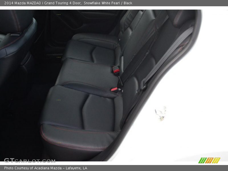 Snowflake White Pearl / Black 2014 Mazda MAZDA3 i Grand Touring 4 Door