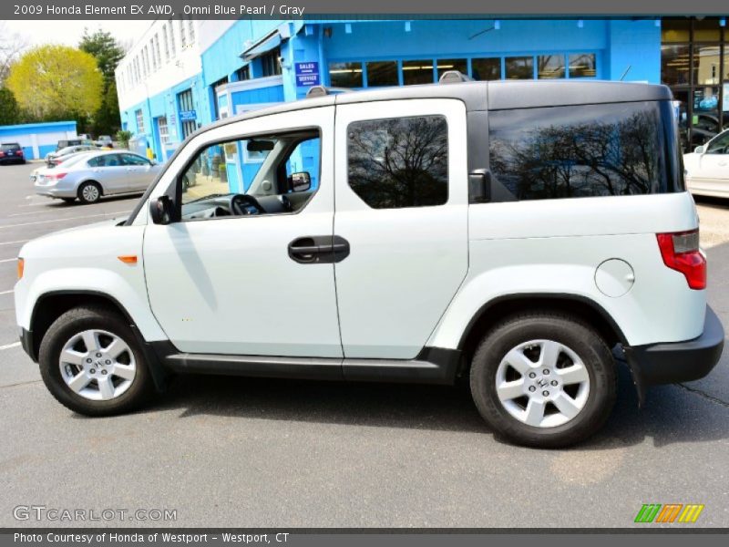 Omni Blue Pearl / Gray 2009 Honda Element EX AWD