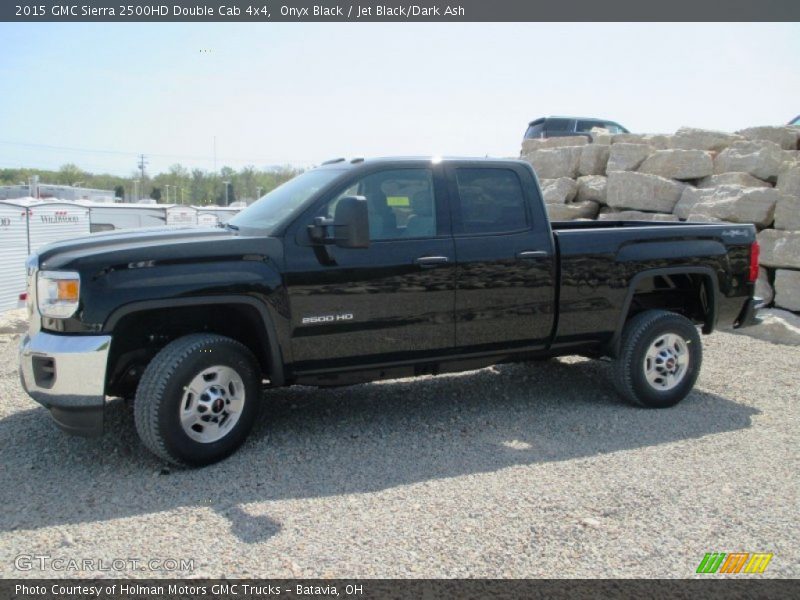 Onyx Black / Jet Black/Dark Ash 2015 GMC Sierra 2500HD Double Cab 4x4