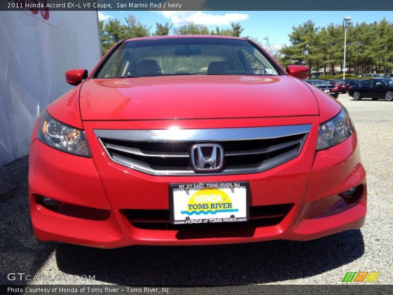 San Marino Red / Ivory 2011 Honda Accord EX-L V6 Coupe
