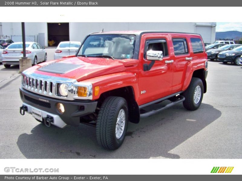 Solar Flare Metallic / Ebony Black 2008 Hummer H3