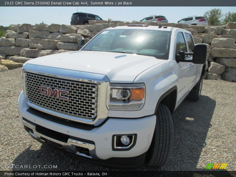 Summit White / Jet Black 2015 GMC Sierra 2500HD Denali Crew Cab 4x4