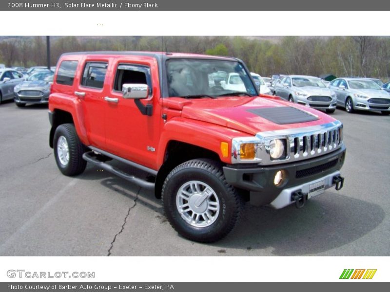 Solar Flare Metallic / Ebony Black 2008 Hummer H3