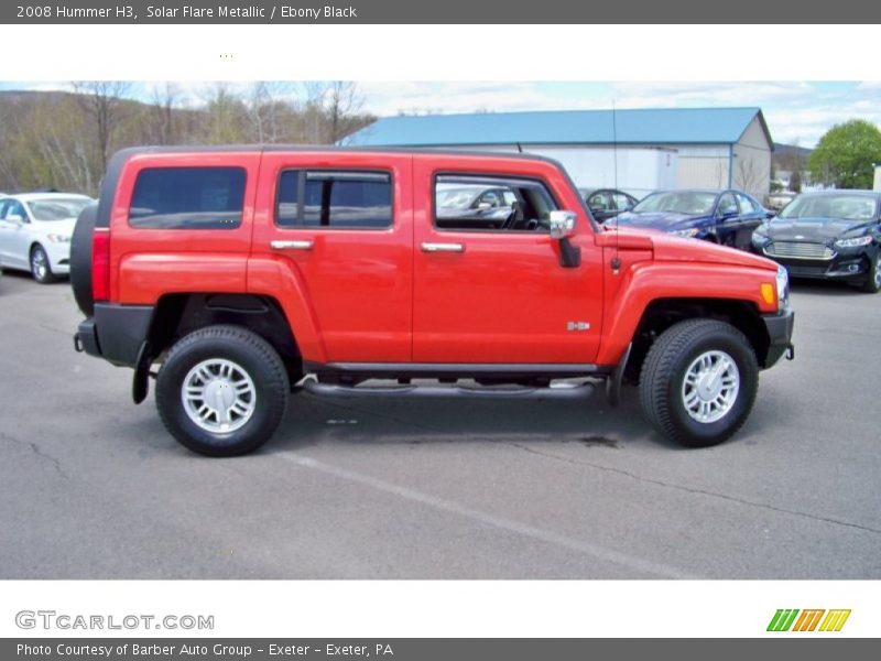 Solar Flare Metallic / Ebony Black 2008 Hummer H3