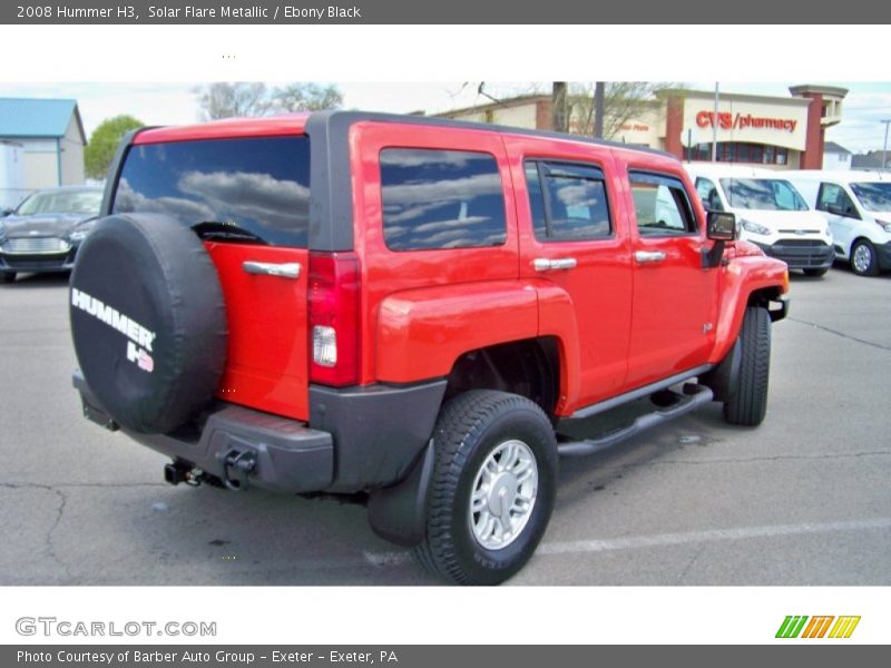 Solar Flare Metallic / Ebony Black 2008 Hummer H3