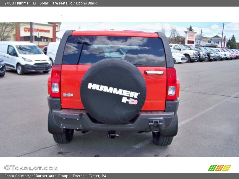 Solar Flare Metallic / Ebony Black 2008 Hummer H3
