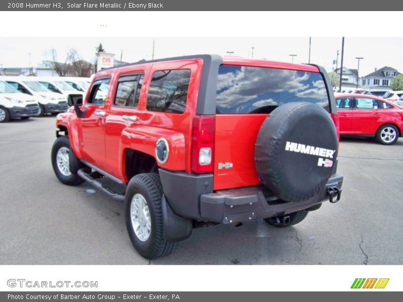 Solar Flare Metallic / Ebony Black 2008 Hummer H3