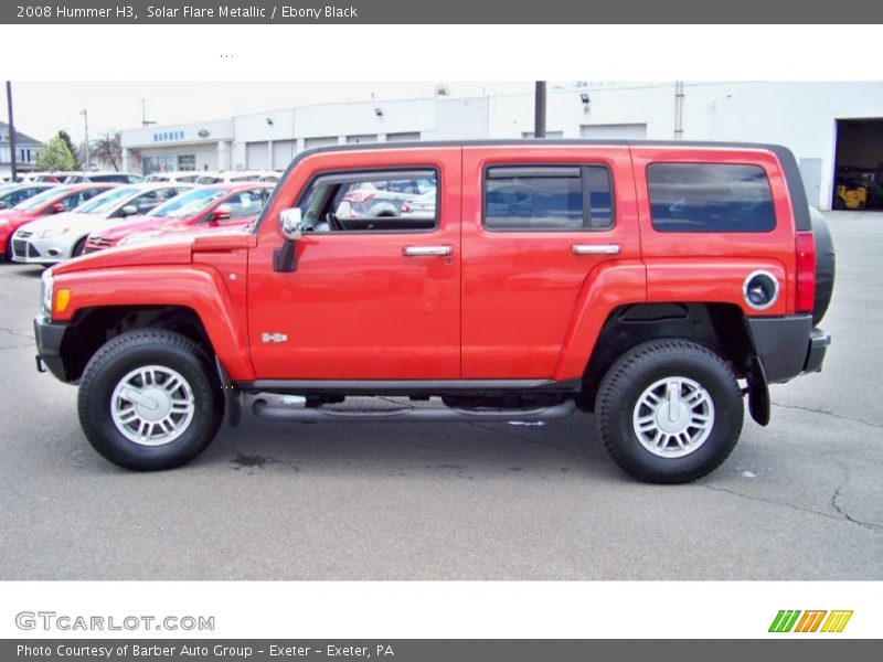 Solar Flare Metallic / Ebony Black 2008 Hummer H3