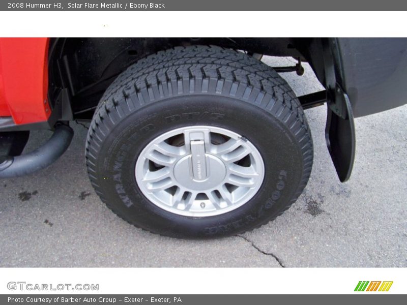 Solar Flare Metallic / Ebony Black 2008 Hummer H3