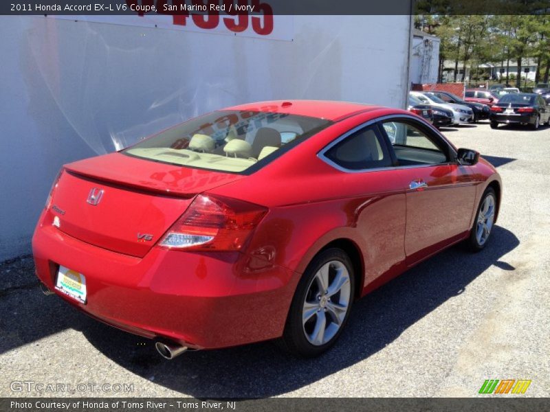 San Marino Red / Ivory 2011 Honda Accord EX-L V6 Coupe