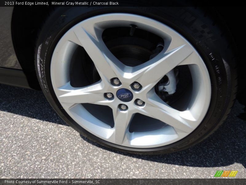Mineral Gray Metallic / Charcoal Black 2013 Ford Edge Limited