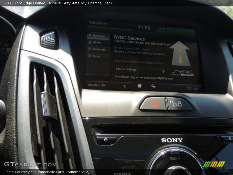 Mineral Gray Metallic / Charcoal Black 2013 Ford Edge Limited
