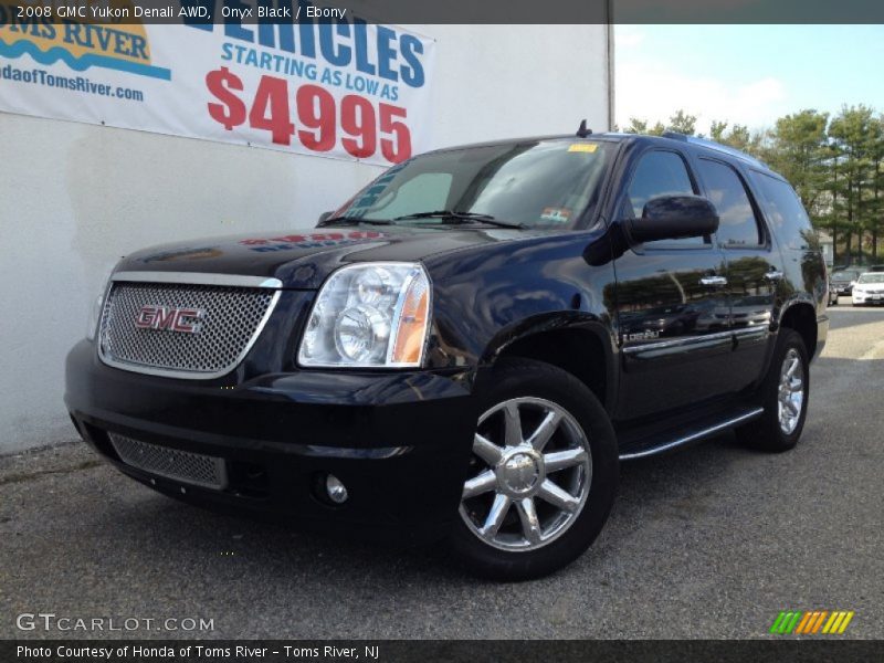 Onyx Black / Ebony 2008 GMC Yukon Denali AWD