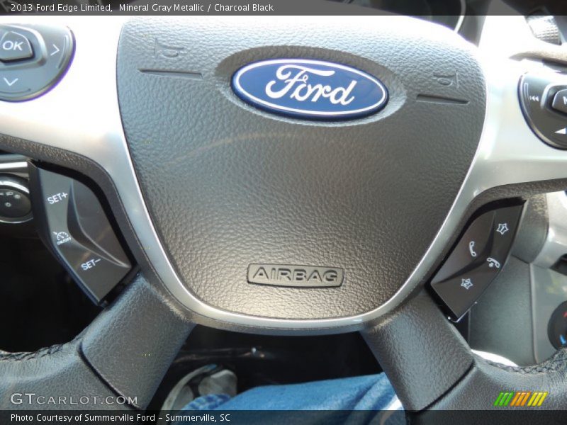 Mineral Gray Metallic / Charcoal Black 2013 Ford Edge Limited