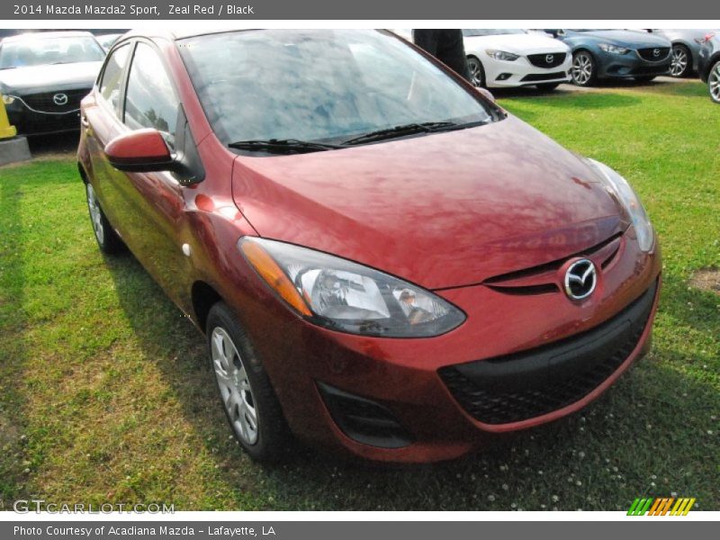 Zeal Red / Black 2014 Mazda Mazda2 Sport