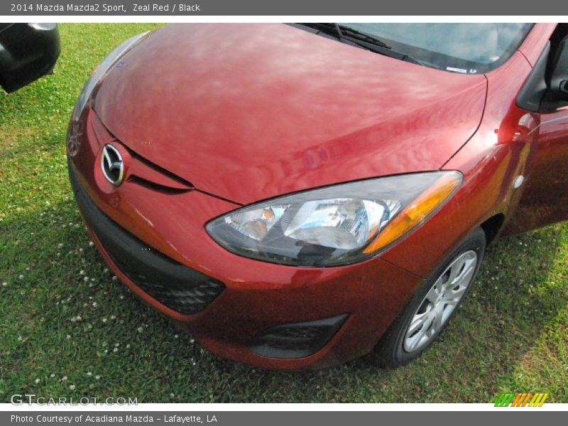 Zeal Red / Black 2014 Mazda Mazda2 Sport