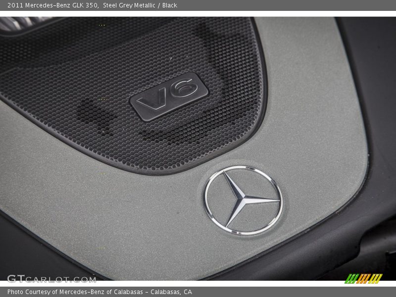 Steel Grey Metallic / Black 2011 Mercedes-Benz GLK 350
