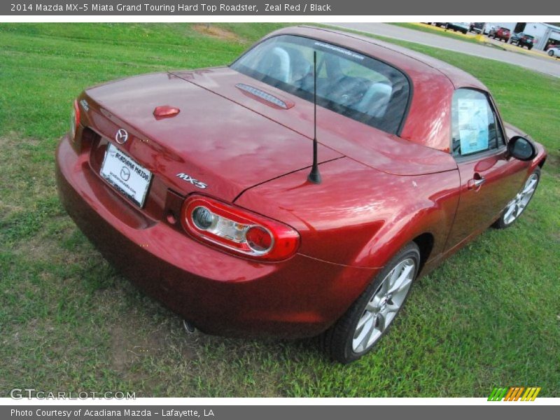 Zeal Red / Black 2014 Mazda MX-5 Miata Grand Touring Hard Top Roadster