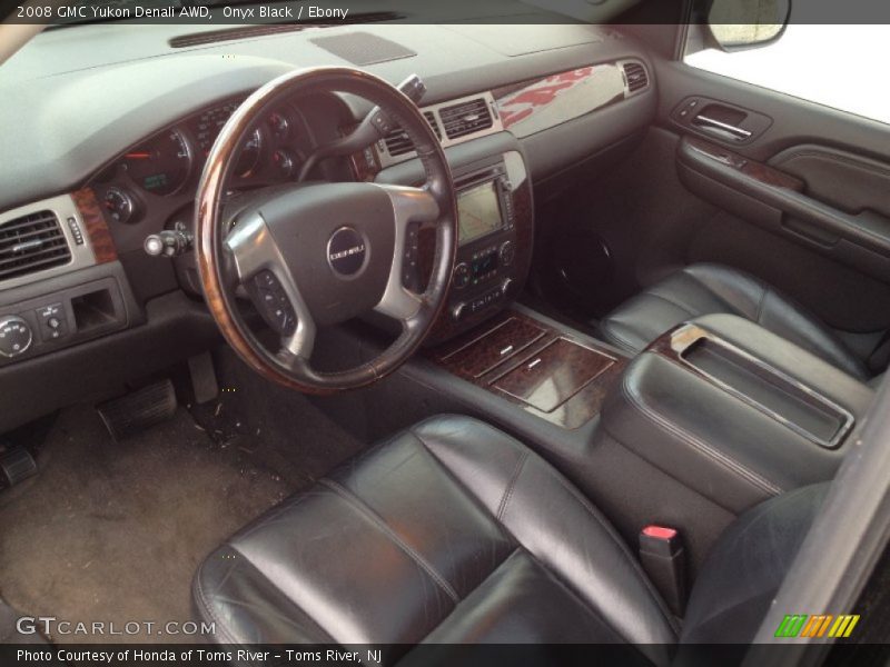 Onyx Black / Ebony 2008 GMC Yukon Denali AWD