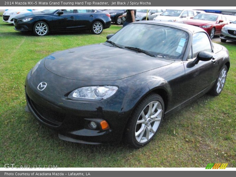 Jet Black / Spicy Mocha 2014 Mazda MX-5 Miata Grand Touring Hard Top Roadster