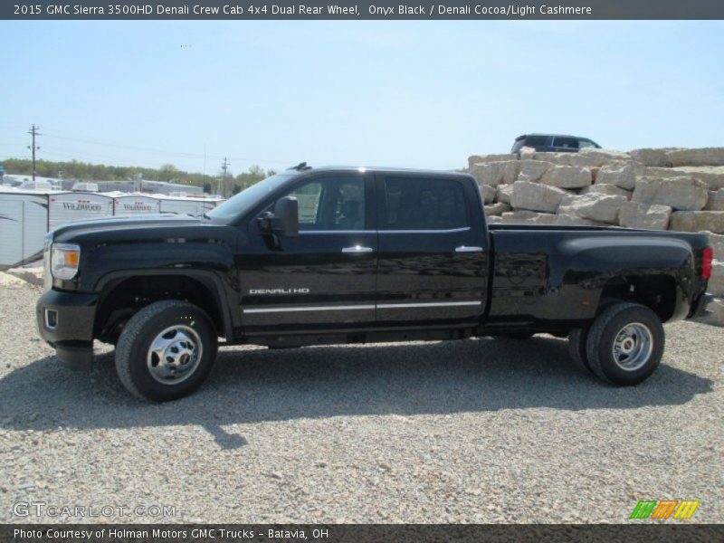 Onyx Black / Denali Cocoa/Light Cashmere 2015 GMC Sierra 3500HD Denali Crew Cab 4x4 Dual Rear Wheel