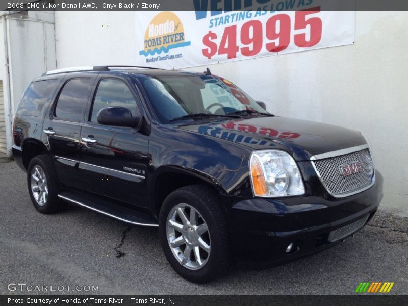 Onyx Black / Ebony 2008 GMC Yukon Denali AWD