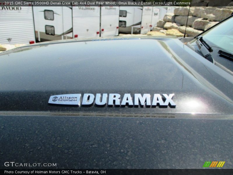 Onyx Black / Denali Cocoa/Light Cashmere 2015 GMC Sierra 3500HD Denali Crew Cab 4x4 Dual Rear Wheel