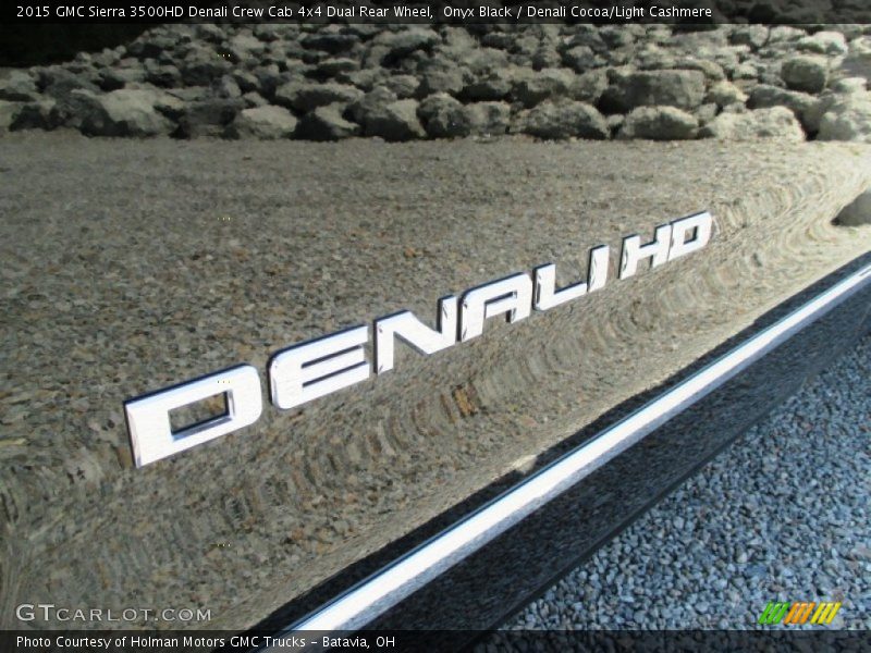 Onyx Black / Denali Cocoa/Light Cashmere 2015 GMC Sierra 3500HD Denali Crew Cab 4x4 Dual Rear Wheel