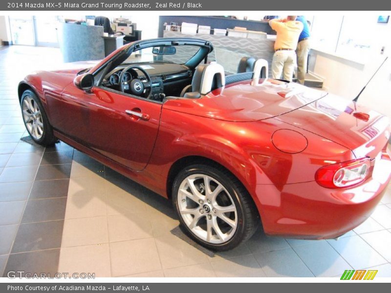 Zeal Red / Black 2014 Mazda MX-5 Miata Grand Touring Roadster