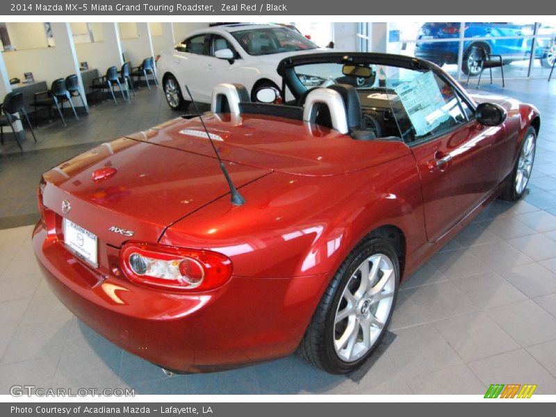 Zeal Red / Black 2014 Mazda MX-5 Miata Grand Touring Roadster