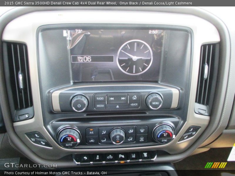 Onyx Black / Denali Cocoa/Light Cashmere 2015 GMC Sierra 3500HD Denali Crew Cab 4x4 Dual Rear Wheel