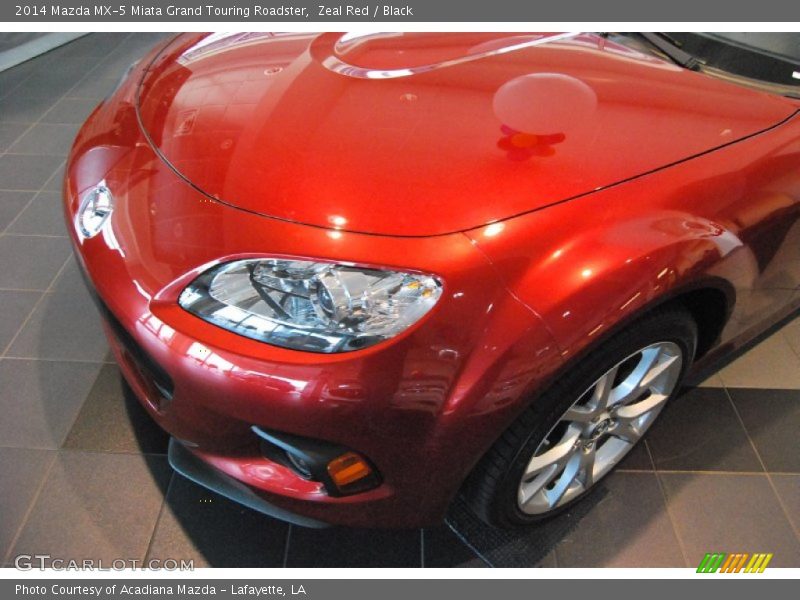 Zeal Red / Black 2014 Mazda MX-5 Miata Grand Touring Roadster