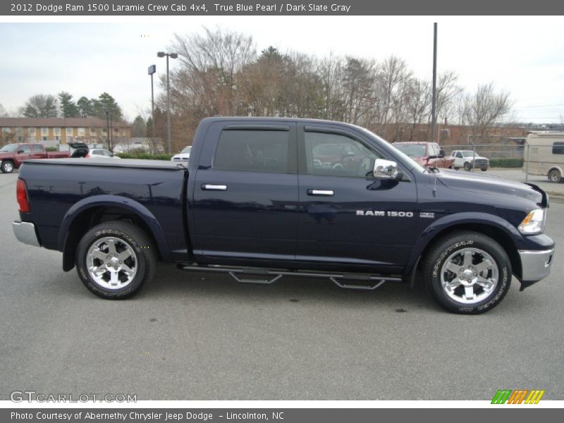 True Blue Pearl / Dark Slate Gray 2012 Dodge Ram 1500 Laramie Crew Cab 4x4