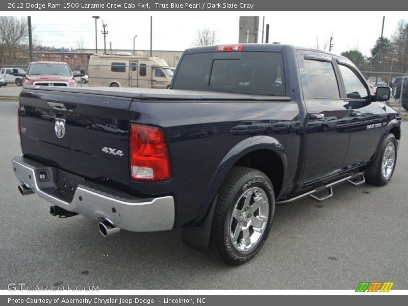 True Blue Pearl / Dark Slate Gray 2012 Dodge Ram 1500 Laramie Crew Cab 4x4
