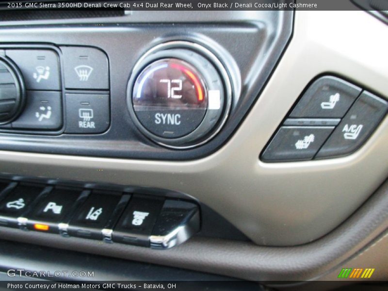 Onyx Black / Denali Cocoa/Light Cashmere 2015 GMC Sierra 3500HD Denali Crew Cab 4x4 Dual Rear Wheel