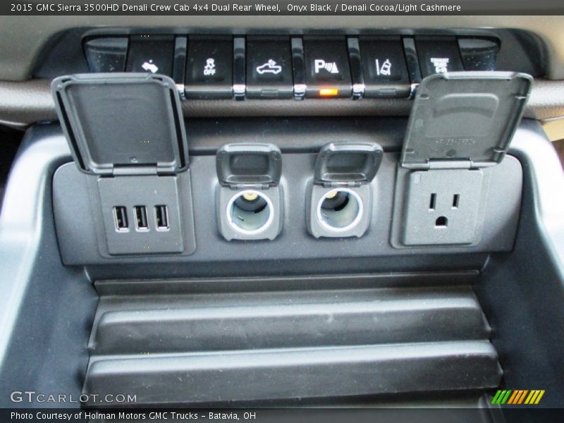 Onyx Black / Denali Cocoa/Light Cashmere 2015 GMC Sierra 3500HD Denali Crew Cab 4x4 Dual Rear Wheel