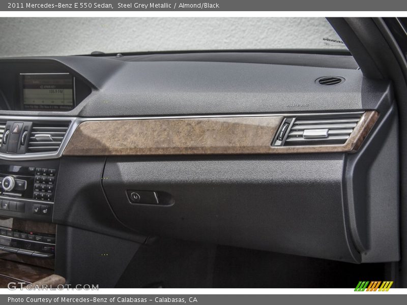 Steel Grey Metallic / Almond/Black 2011 Mercedes-Benz E 550 Sedan