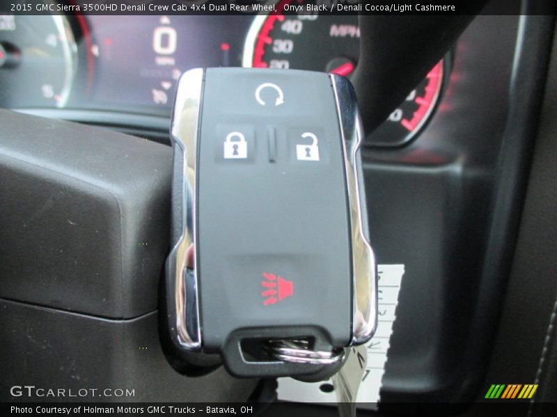 Onyx Black / Denali Cocoa/Light Cashmere 2015 GMC Sierra 3500HD Denali Crew Cab 4x4 Dual Rear Wheel