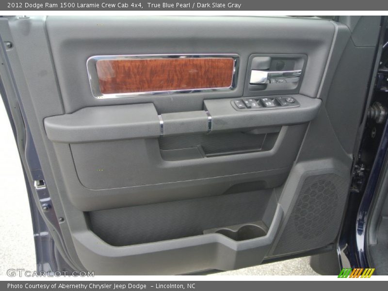 True Blue Pearl / Dark Slate Gray 2012 Dodge Ram 1500 Laramie Crew Cab 4x4
