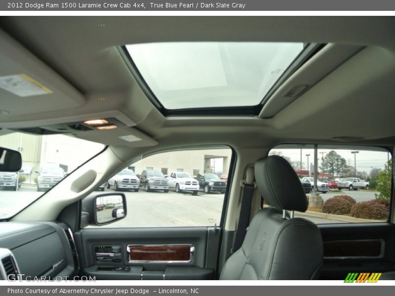 True Blue Pearl / Dark Slate Gray 2012 Dodge Ram 1500 Laramie Crew Cab 4x4
