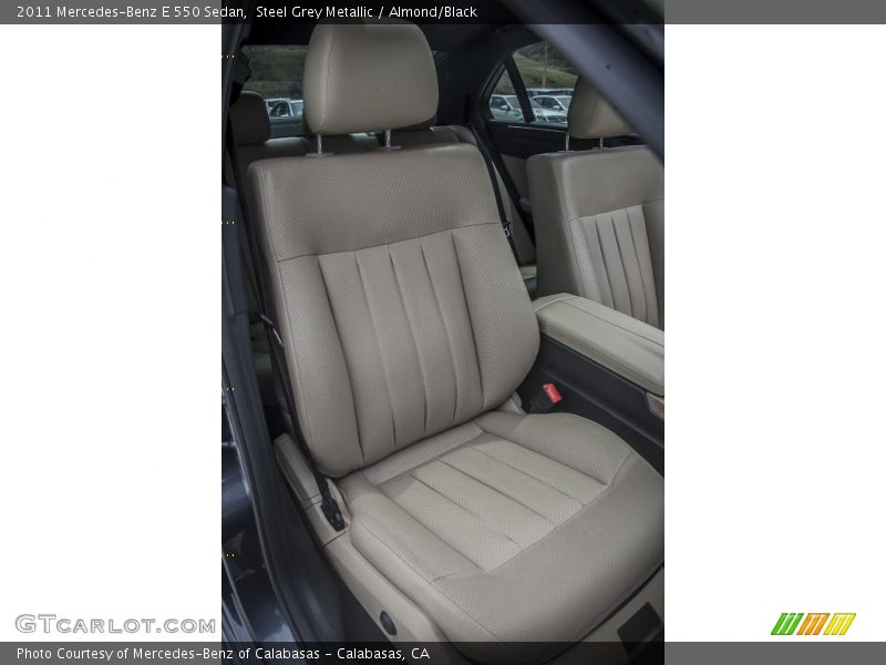 Steel Grey Metallic / Almond/Black 2011 Mercedes-Benz E 550 Sedan