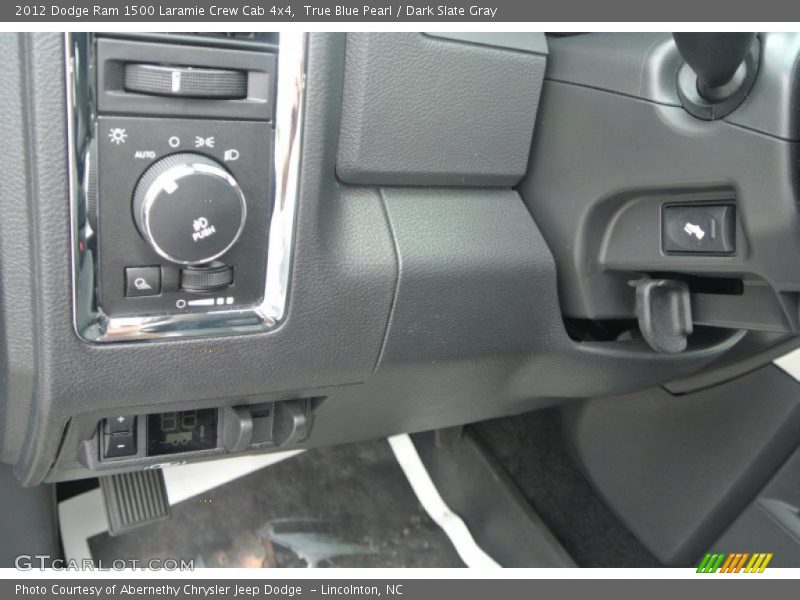 True Blue Pearl / Dark Slate Gray 2012 Dodge Ram 1500 Laramie Crew Cab 4x4