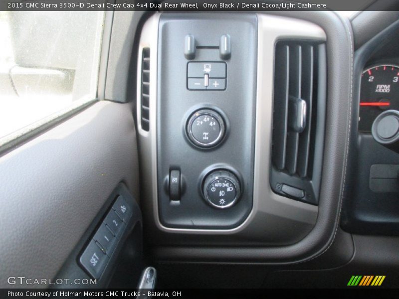 Onyx Black / Denali Cocoa/Light Cashmere 2015 GMC Sierra 3500HD Denali Crew Cab 4x4 Dual Rear Wheel